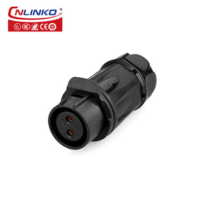 Cnlinko LP20 nhựa 2 Pin IP68 không thấm nước Nam Nữ điện tử hàng không kết nối điện - Product Image 1
