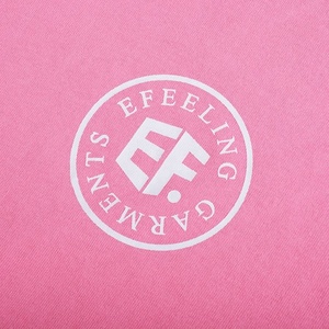 Cheap Screen Printed <b>pink</b> t <b>Shirt</b>, 100% Cotton Oversized Round Neck Tshirt for <b>Men</b> - Product Image 5