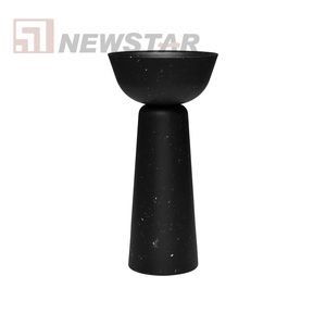 Lavabo de salle de bain en terrazzo personnalisé Lavabo de salle de bain coloré fait à la main Évier de comptoir rond - Product Image 5