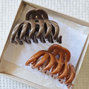 Pinza de Pelo de Calabaza de 9.5CM, Nueva Colección Primavera, Color Novedoso, Pinza de Tiburón de PC de Alta Calidad para Mujer, Diseño Sencillo - Product Image 1