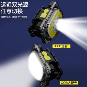 Linterna Frontal LED COB Recargable de Aleación de Aluminio con Intensidad Regulable para Pesca, Camping y Actividades al Aire Libre - Product Image 5