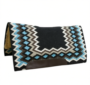 Tapis de selle occidental en laine de nouvelle-zélande avec dessous en fourrure confortable, durable et protecteur pour l'équitation Trail & Ranch - Product Image 1