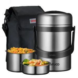 Tafuco 304 Roestvrijstalen Voedsel Thermos Lunchbox Vacuüm Geïsoleerd Voedsel Pot Container Voor Warm Of Koud Voedsel