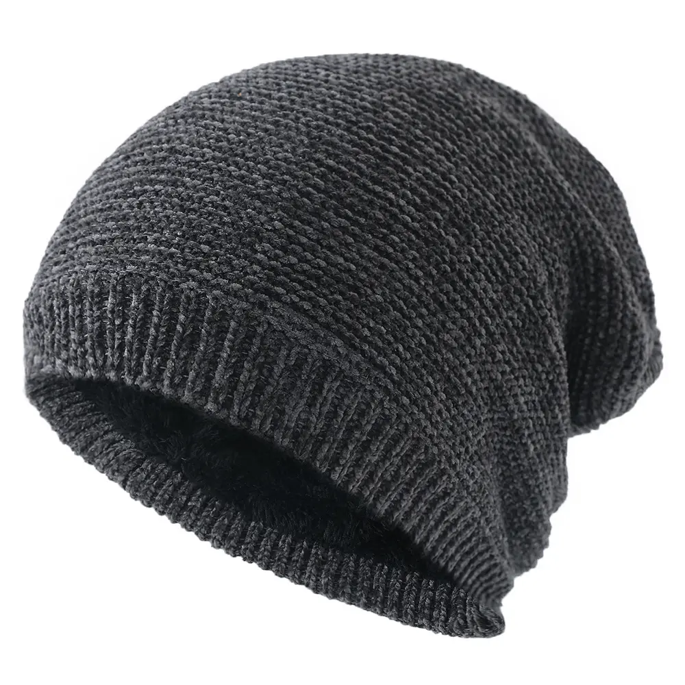Bonnet de Protection des oreilles tricoté pour homme, couleur unie, casquettes de Ski, coupe-vent d'hiver, chaud, cyclisme, chapeau de crâne
