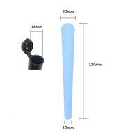 Tube conique hermétique en PP de 17*120mm avec logo personnalisé, résistant aux enfants, pour le rangement de médicaments et de rouges à lèvres