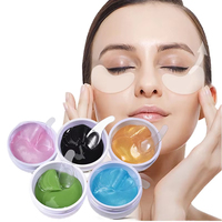 Vente en gros de 30 paires de patchs pour les yeux en gel de cristal multicolores, atténuent les ridules, réduisent les cernes, masque pour les yeux au collagène