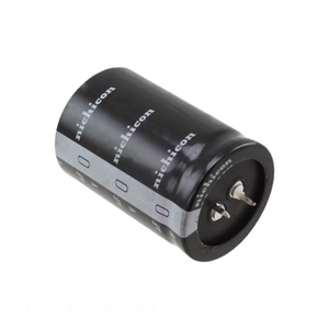 Condensador de canal del fabricante CAP ALUM 3900UF 20% 160V SNAP TH 3900 uF de orificio pasante LLG2C392MELC50 - Product Image 1
