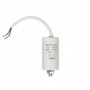 Aluminum Electrolytic <b>Capacitor</b> 8.0uf 450V With Cable For Motor Start Applications - Product Image 2