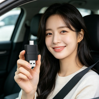 Oferta Especial: Adaptador 2 en 1 para CarPlay y Android Auto, Convertidor de Medios para Auto con Puerto USB/Tipo C Dual, de Cableado a Inalámbrico