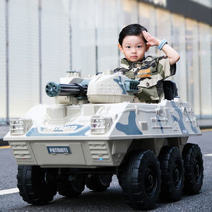 Voiture électrique pour enfants garçon voiture à six roues bébé réservoir adulte voiture blindée enfants télécommande <span class=keywords><strong>jouet</strong></span> décrochage - Product Image 4