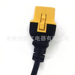 Cable de Alimentación C13 C14 con Enchufe de Bloqueo, Estándar IEC 16A, Cable de PVC Tipo SJTOW para Uso Industrial - Product Image 2