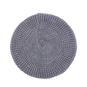 Béret en <span class=keywords><strong>tricot</strong></span> Vintage pour <span class=keywords><strong>femme</strong></span>, casquette d'hiver décontractée, élastique, couleur unie, <span class=keywords><strong>bonnet</strong></span> chaud pour l'extérieur, fête - Product Image 5