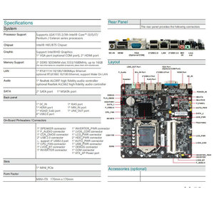 ESONIC Bo mạch chủ Mini ITX <span class=keywords><strong>H61</strong></span> <span class=keywords><strong>Intel</strong></span> <span class=keywords><strong>H61</strong></span>/B75 chipset hỗ trợ <span class=keywords><strong>LGA1155</strong></span> 2/3th <span class=keywords><strong>Intel</strong></span> COR i3/i5/i7/ Pentium / Celeron loạt DDR3 - Product Image 3