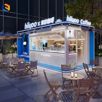 Conception de café mobile préfabriqué | Résistant aux intempéries et isolé |   Installation rapide dans le monde entier Maison-conteneur de café personnalisée