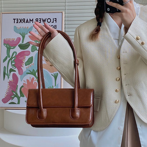 Bolso de Hombro de PU Retro de Moda, Estilo Vintage Coreano, Nuevo para Mujer, Invierno 2026, en Existencia para Venta al por Mayor - Product Image 1