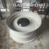 Nouvelles jantes en acier blanc de 20 pouces, design Smoothie Wheel, pour voitures classiques, 20x8J 20x9J 20x10J, PCD 5x108 5x114.3 5x120.65 5x127, revêtement en poudre