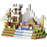 Ensemble de blocs magnétiques Winchoice pour enfants et parents, apprentissage STEM amusant, inspiré de Minecraft, jouet éducatif de construction 3D