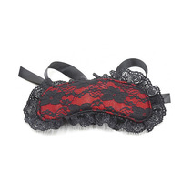 Masque et ensemble de restraints unisexe en dentelle de soie noire pour jeux de couple adultes, équipement BDSM, restraints Dominatrix, vente en gros