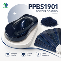 Vente en gros de poudre de revêtement époxy polyester Ppbs1901 couleur caméléon bleu vert violet