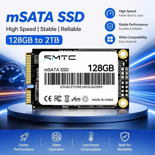1TB High Capacity MSATA SSD with Wide System Compatibility for Old Laptops, Industrial Computers and Embedded Devices
