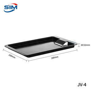 Plateau à monnaie portable compact en plastique noir, plateau de caisse, plateau à billets, plateau à reçus pour les reçus de caisse en déplacement - Product Image 1