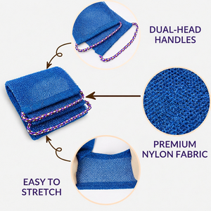 Toalla Exfoliante de Doble Cara para Baño Africano, Cepillo para Espalda, para Limpieza Corporal y Uso en la Ducha - Product Image 4