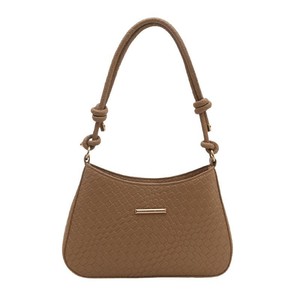 2025 nuevos bolsos de cuero PU tejidos para mujer, bolso de un solo hombro, bolsos de mano con solapa de cuero a la moda para mujer - Product Image 3