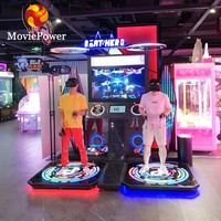 Simulateur de musique de réalité virtuelle à prix d'usine amusant, équipement de simulation de mouvement, machine d'arcade de danse 9D, jeux vidéo VR pour 2 personnes