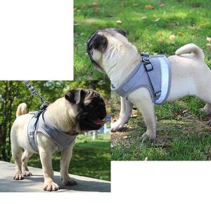 Harnais pour animaux de compagnie en maille douce réfléchissante Offre Spéciale, harnais pour chien sans traction avec laisse pour la marche - Product Image 4