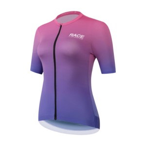 OEM JS Maillot de <span class=keywords><strong>cyclisme</strong></span> personnalisé à manches courtes en tissu Italie MITI pour femmes Vêtements de vélo - Product Image 2