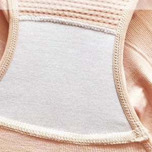 Ropa Interior Postparto Sexy Transparente de Cintura Alta sin Costuras para Mujer, de Algodón y Spandex, Transpirable, Antibacteriana, Color Nude - Product Image 4