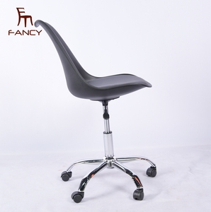 Muebles de oficina de diseño Simple, <span class=keywords><strong>silla</strong></span> giratoria de <span class=keywords><strong>escritorio</strong></span>, comedor, pata de acero, asiento de plástico, moderna, giratoria, ordenador, oficina, <span class=keywords><strong>tulip</strong></span>án - Product Image 3