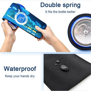 Wholsaale Sublimación en blanco Neopreno Slap Wrap Can Cooler Manga de cerveza aislada Slap Wrap Coozies - Product Image 5