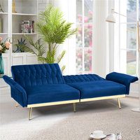 Modernes Klappbares Getuftetes Sofa-Set mit Stoffbezug für Wohnzimmer