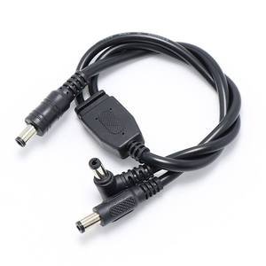 Kabel Harness Daya DC 1 ke 2, Kabel Splitter DC Sudut Kanan Lurus untuk LED Strip, CCTV, Kamera Keamanan, Catu Daya - Product Image 1
