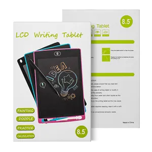 Placas de desenho eletrônico para crianças, tela colorida multi, 8.5 polegadas, lcd, escrita, tablet, bloco de notas 8.5 10 12 polegadas