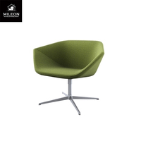 Chaise italienne simple en cuir, tissu, chambre modèle moderne d'hôtel, fauteuil rotatif personnalisé et simple pour salon, avec ascenseur en métal