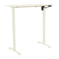 Bureau assis-debout moderne en bois à moteur unique réglable pour la maison et le bureau - Mobilier de bureau