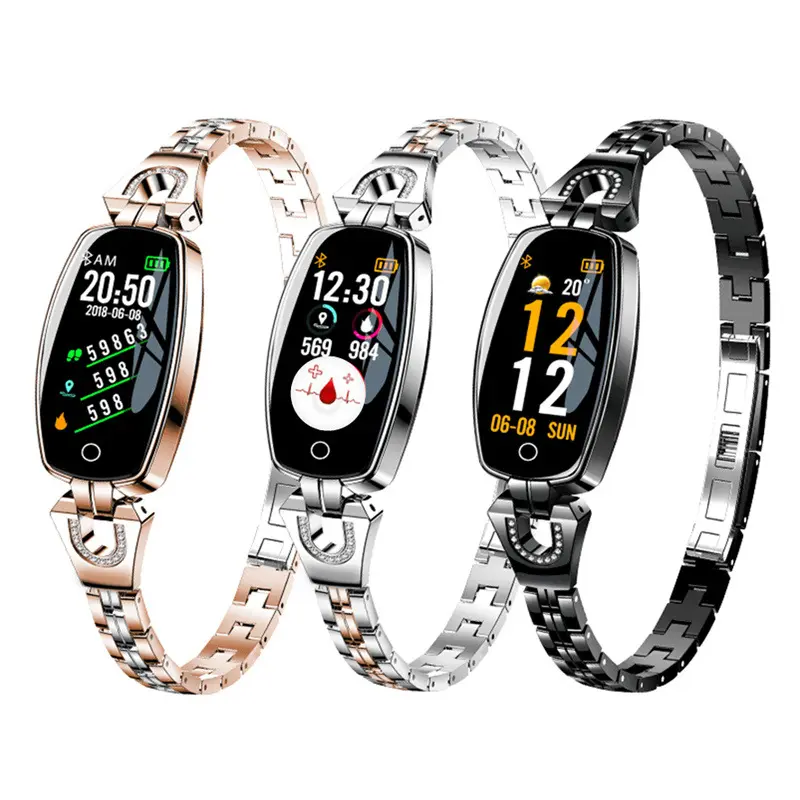 H8 smart watch ECG HD color screen weather forecast waterproof heart rate blood pressure health detection female watch