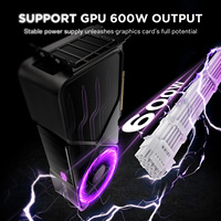 Kabel Ekstensi Asiahorse PCIE 5.0 Kit Kabel Power Supply Selubung Kabel Atx 24pin*1 + 8(4+4)pin*2+(12+4/3*8pin)*1
