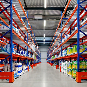 Racks Steel Storage Shelving Unit Double-Sided Blue Powder Coated Heavy Duty 6000mm Upright 1500mm Arm Length Screw Assembly - Product Image 1