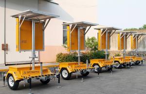 علامة حد السرعة للمقطورة VMS شاشة ليد على الطريق السريع رادار شمسي محمول علامات محدودة السرعة متغيرة - Product Image 4