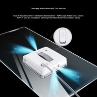 Pembersih Jendela Robotik Multi-mode Elektrik untuk Penggunaan Rumah Tangga 4 Mode Kerja Ketebalan Tepi 2mm 99% Cakupan Pembersihan