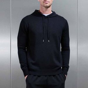 Sudadera con Capucha de Punto Texturizado Térmico para Hombre, Sudadera de Felpa Francesa, Sudadera con Capucha y Hombros Caídos para Hombre - Product Image 1