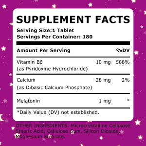Comprimés de mélatonine en gros d'usine avec calcium pour aider à calmer l'esprit et le corps et à maintenir une bonne santé – Complément alimentaire - Product Image 6