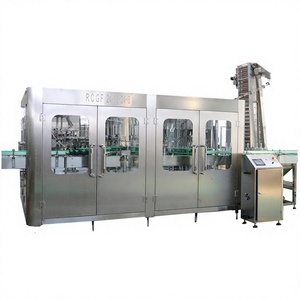 Machine de remplissage de bouteilles entièrement automatique RCGF 24-18-24-8 pour bouteilles en plastique d'eau et de boissons 1000 ml, commande électrique PLC - Product Image 1