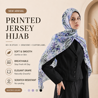 Hiyab de Jersey con Estampado de Leopardo a la Moda 2026 para Mujer, Pañuelo de Jersey Estampado Suave y Elástico de Primera Calidad, Chal Elegante con Patrón Animal Musulmán