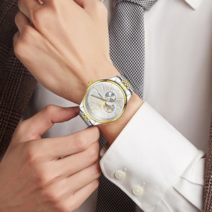 Montre-bracelet mécanique automatique en acier inoxydable de sport, vente en gros d'usine, cadran lumineux, étanche 3 BAR, montre de luxe pour homme - Product Image 4