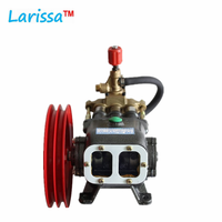 Penggunaan Pertanian Pompa Plunger Tekanan Tinggi Sabuk Drive Washer Pompa Semprot Peralatan Troli Mesin Bensin Power Sprayer