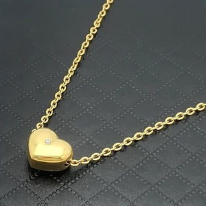 Collier pendentif cœur en acier inoxydable, chaîne en or rose, argent, jaune, breloque clavicule, cadeau, bijou, accessoire de mode - Product Image 3